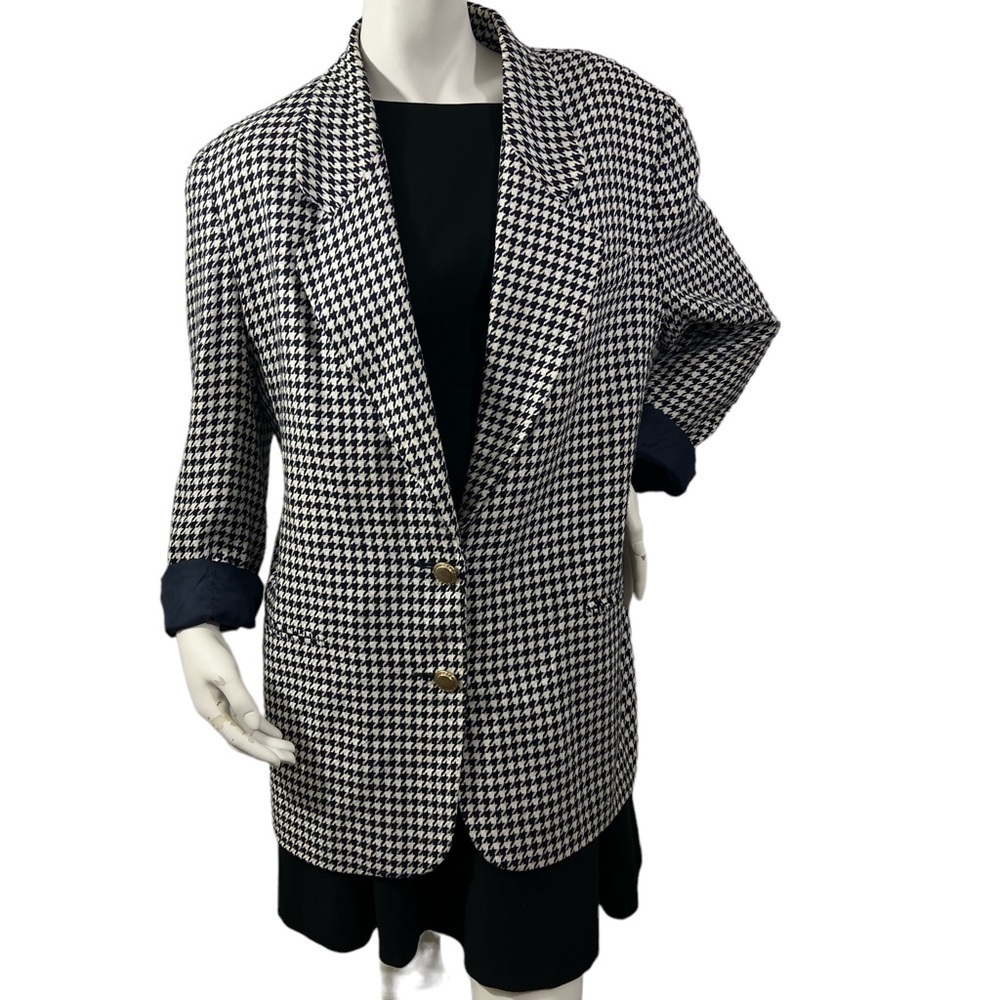 Norton McNaughton Houndstooth Blazer Large